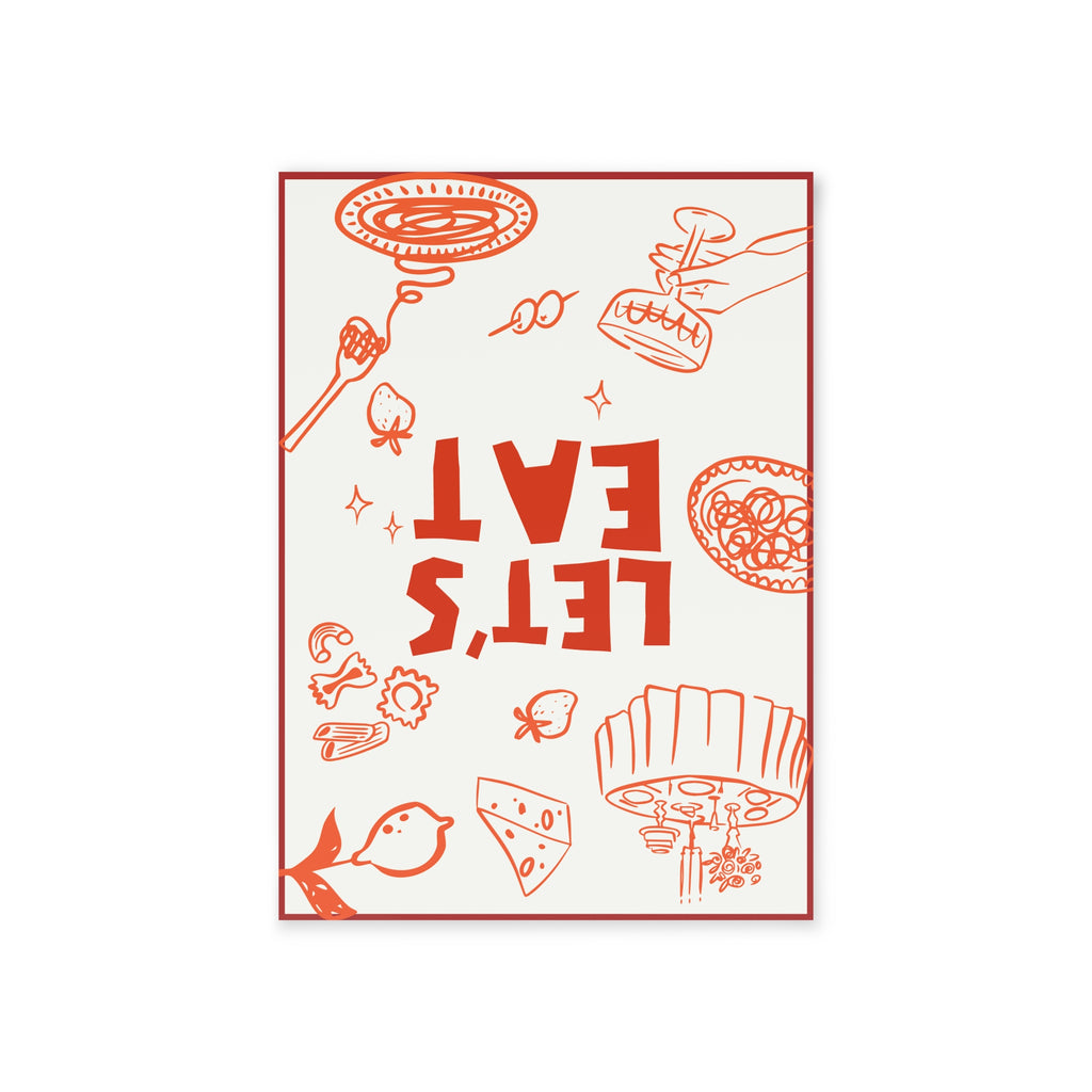 Let’s Eat Postcard – Table Setting Accent