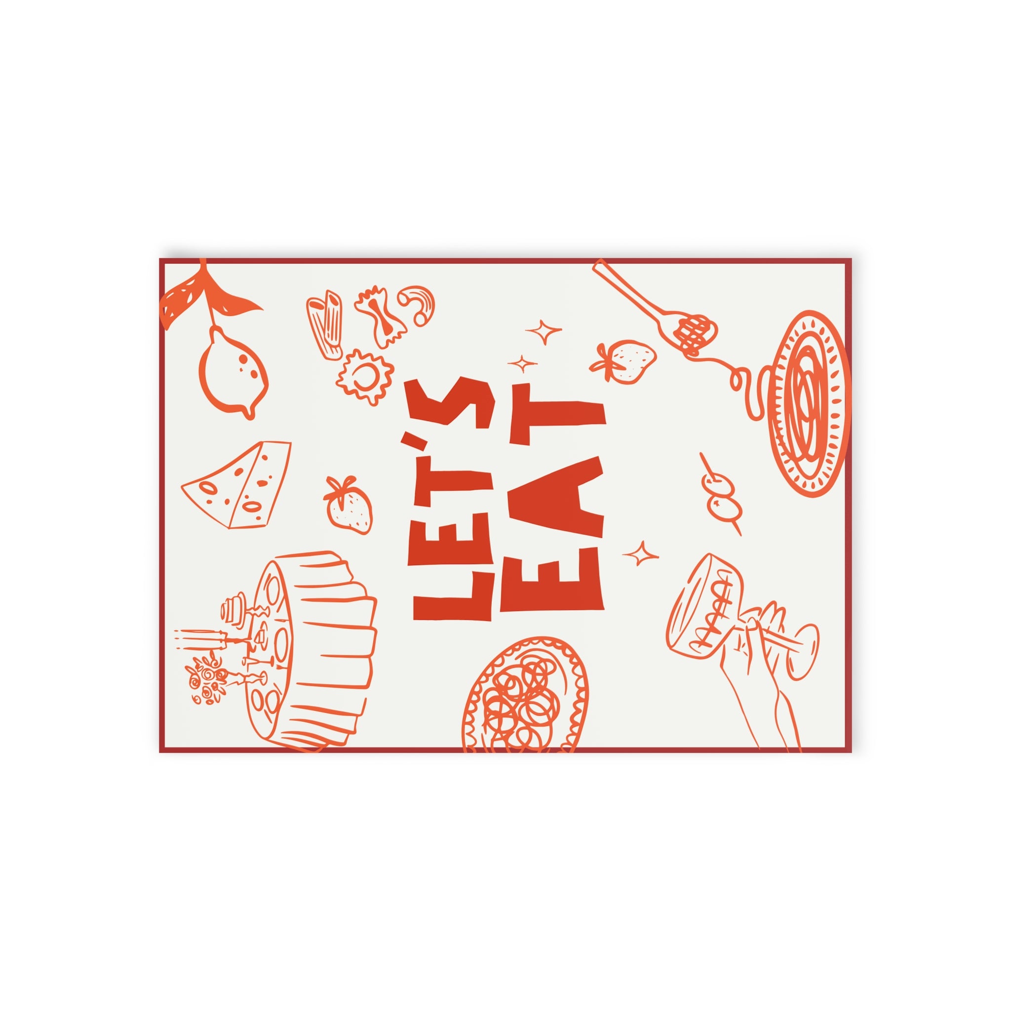 Let’s Eat Postcard – Table Setting Accent